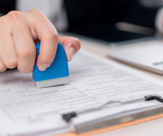 Deliver approved permits